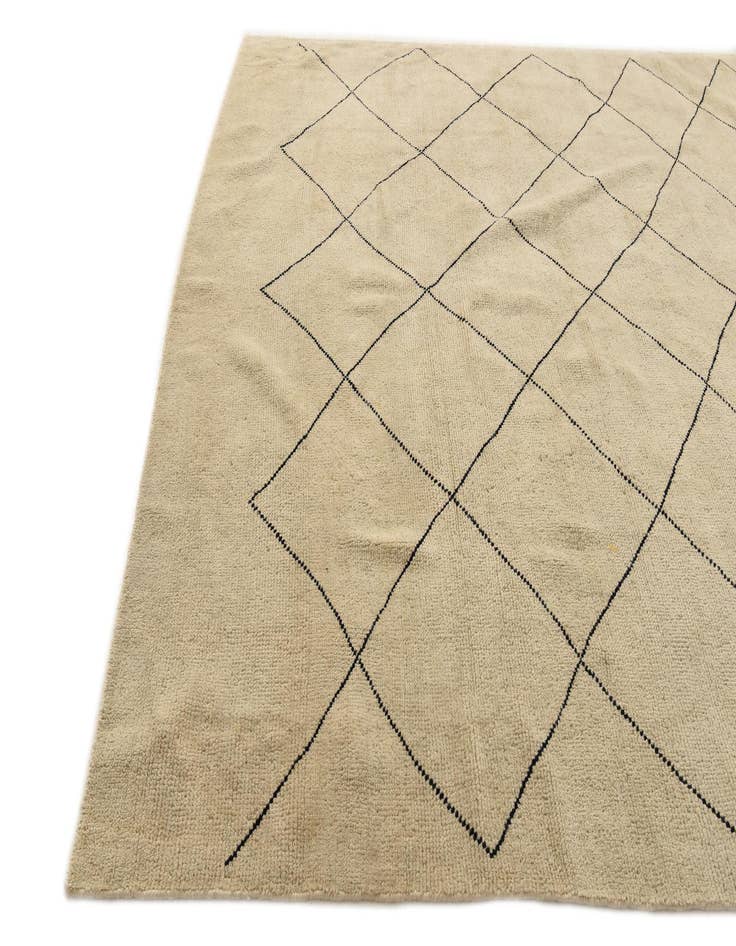 Detail image of  8' 3 x 10'  Hand Knotted Moroccan Wool Rug