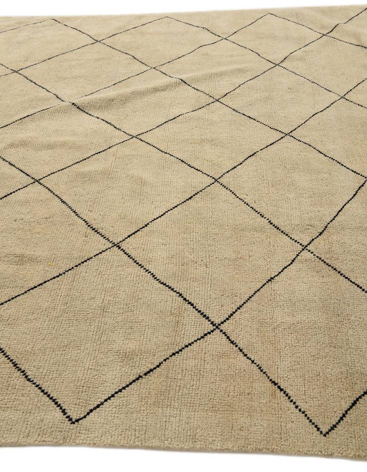 Detail image of  8' 3 x 10'  Hand Knotted Moroccan Wool Rug