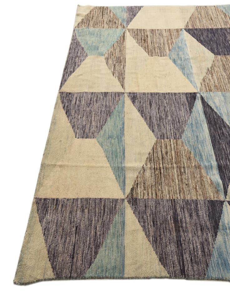 Detail image of  7' 8 x 9' 7  Hand Knotted Moroccan Wool Rug