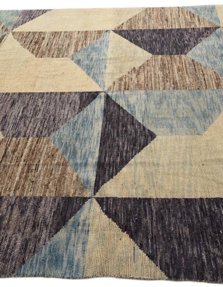 Detail image of  7' 8 x 9' 7  Hand Knotted Moroccan Wool Rug