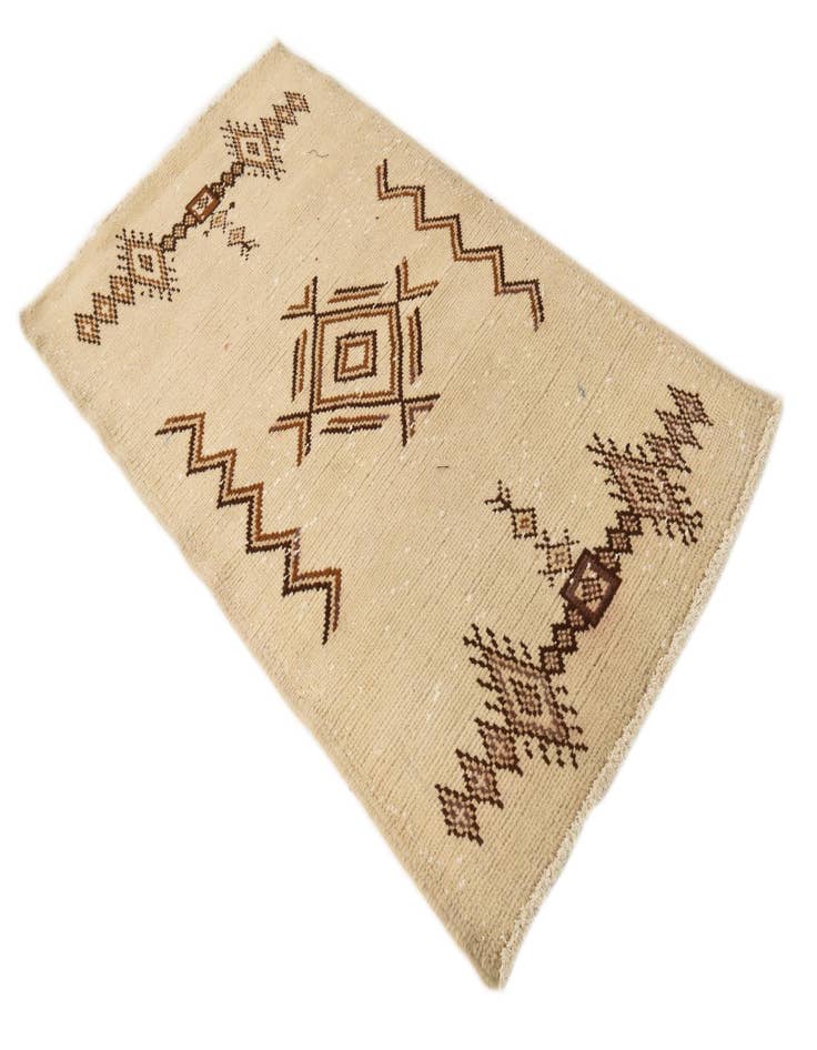 Detail image of  3' x 5' 6  Hand Knotted Moroccan Wool Rug