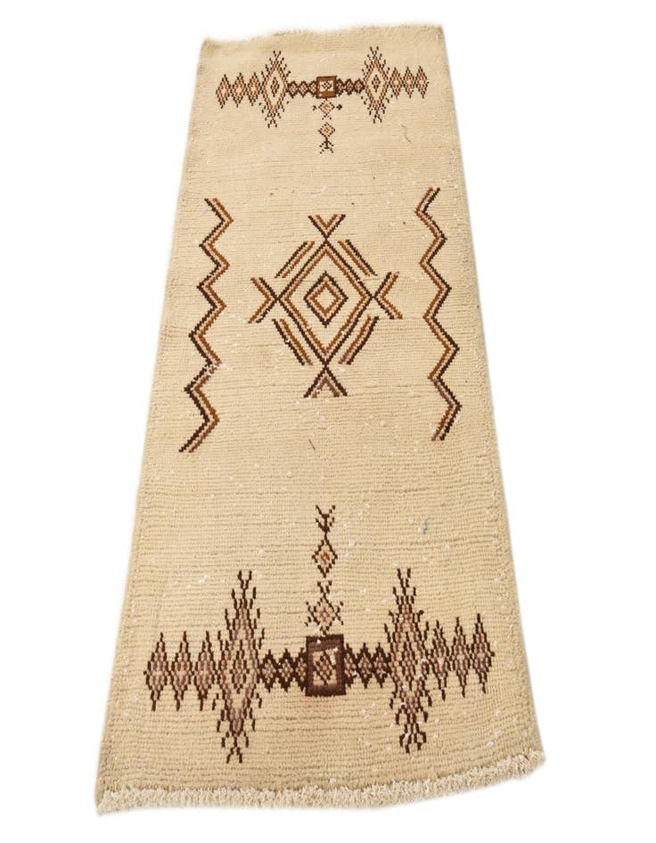 Detail image of  3' x 5' 6  Hand Knotted Moroccan Wool Rug