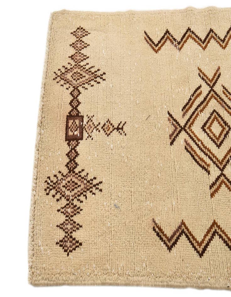 Detail image of  3' x 5' 6  Hand Knotted Moroccan Wool Rug