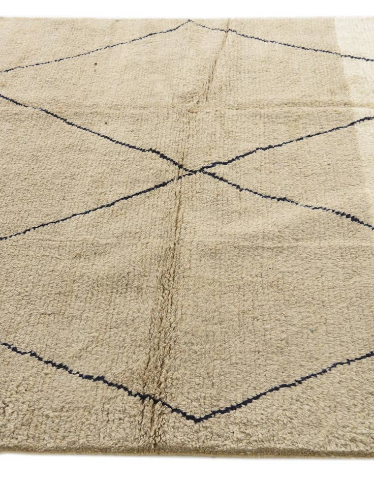 Detail image of  5' 8 x 7' 2  Hand Knotted Moroccan Wool Rug