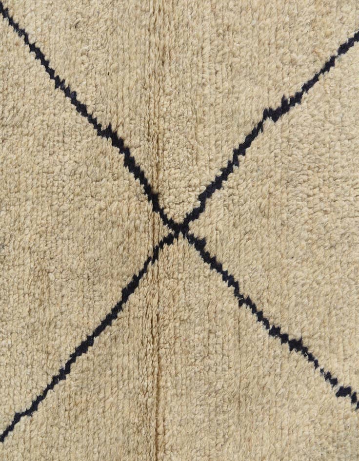 Detail image of  5' 8 x 7' 2  Hand Knotted Moroccan Wool Rug