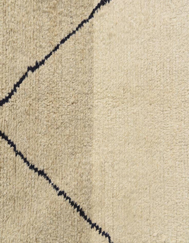 Detail image of  5' 8 x 7' 2  Hand Knotted Moroccan Wool Rug