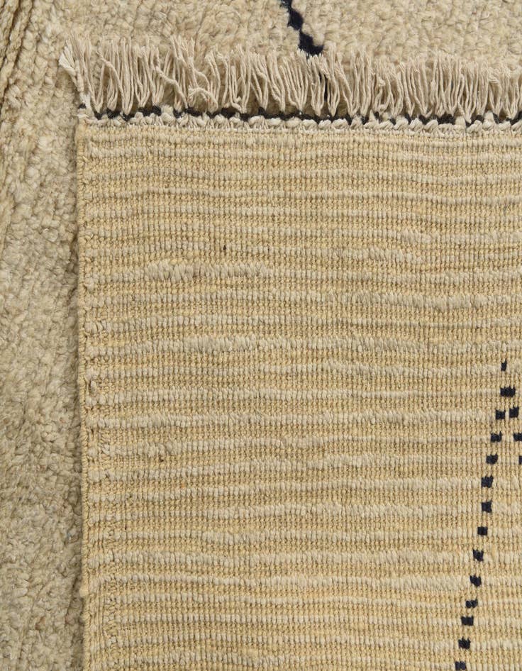 Detail image of  5' 8 x 7' 2  Hand Knotted Moroccan Wool Rug