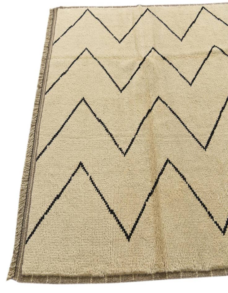 Detail image of  5' 5 x 8' 5  Hand Knotted Moroccan Wool Rug