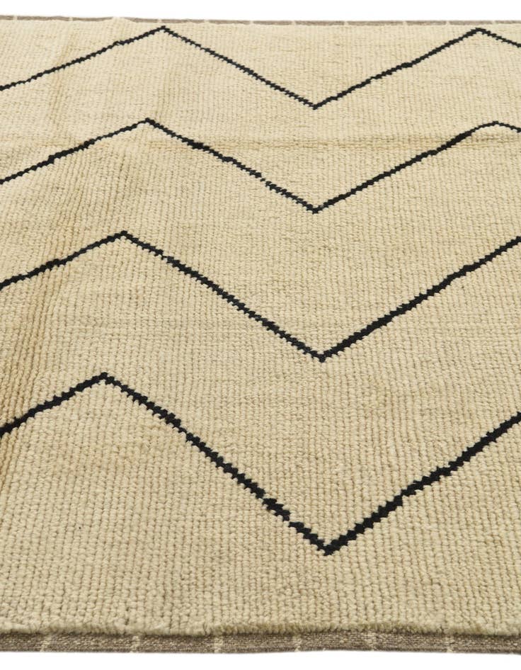 Detail image of  5' 5 x 8' 5  Hand Knotted Moroccan Wool Rug