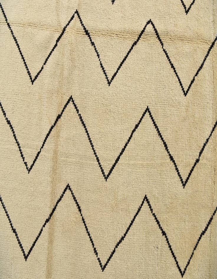 Detail image of  5' 5 x 8' 5  Hand Knotted Moroccan Wool Rug