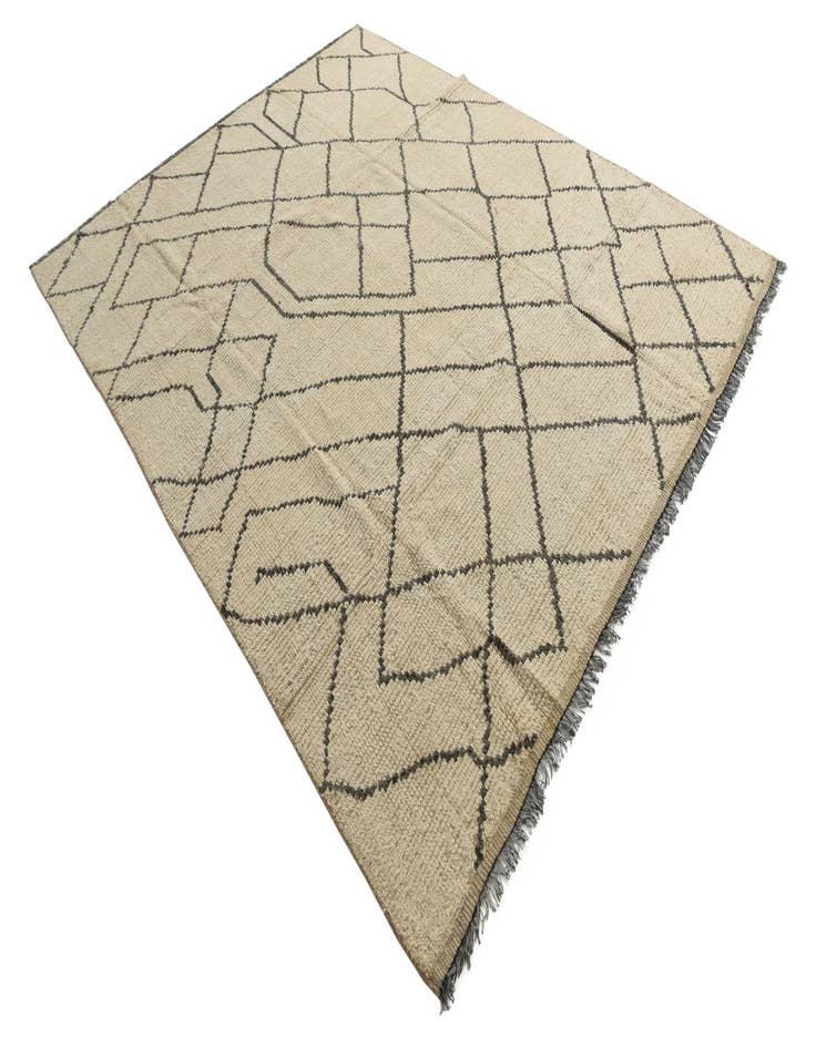 Detail image of  8' 2 x 10' 2  Hand Knotted Moroccan Wool Rug