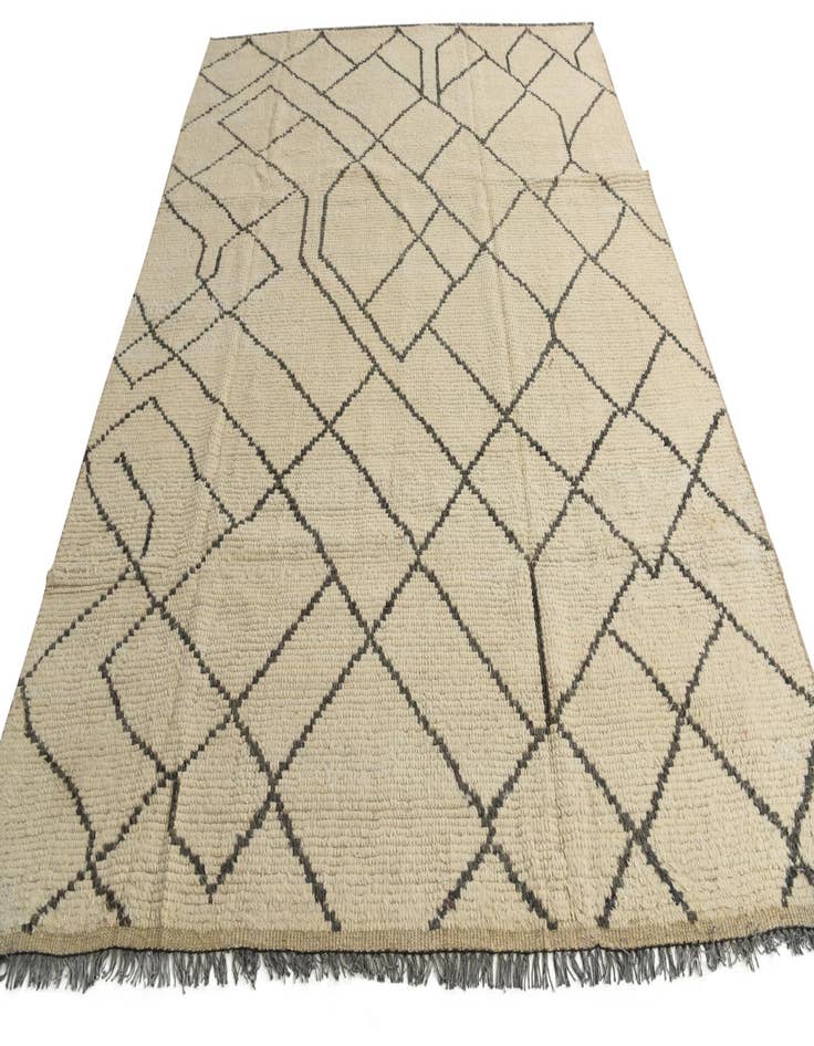 Detail image of  8' 2 x 10' 2  Hand Knotted Moroccan Wool Rug