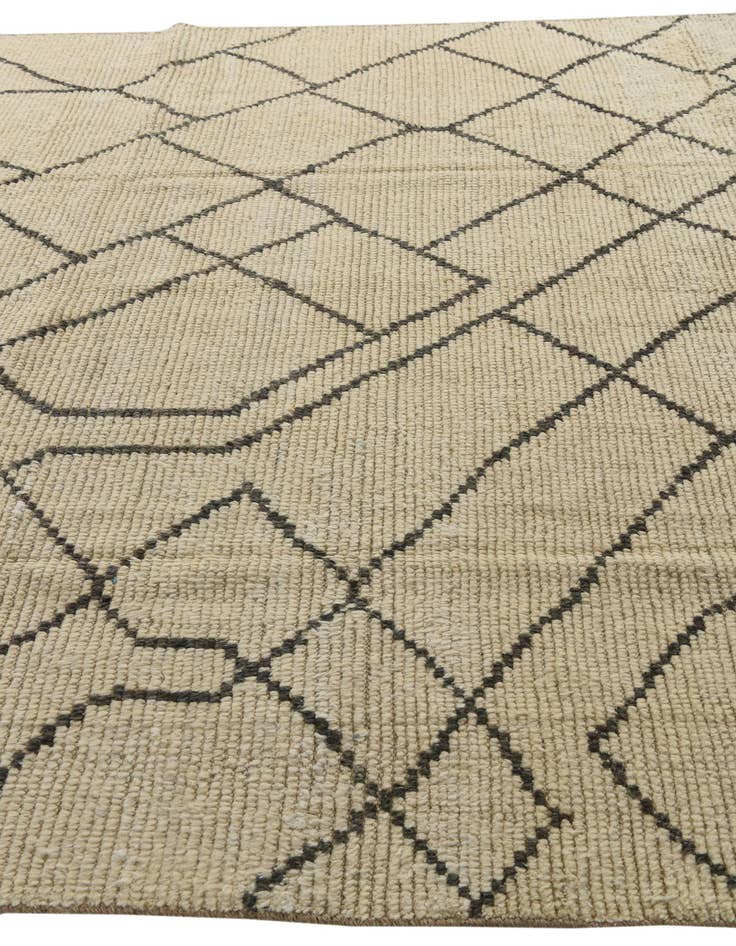 Detail image of  8' 2 x 10' 2  Hand Knotted Moroccan Wool Rug