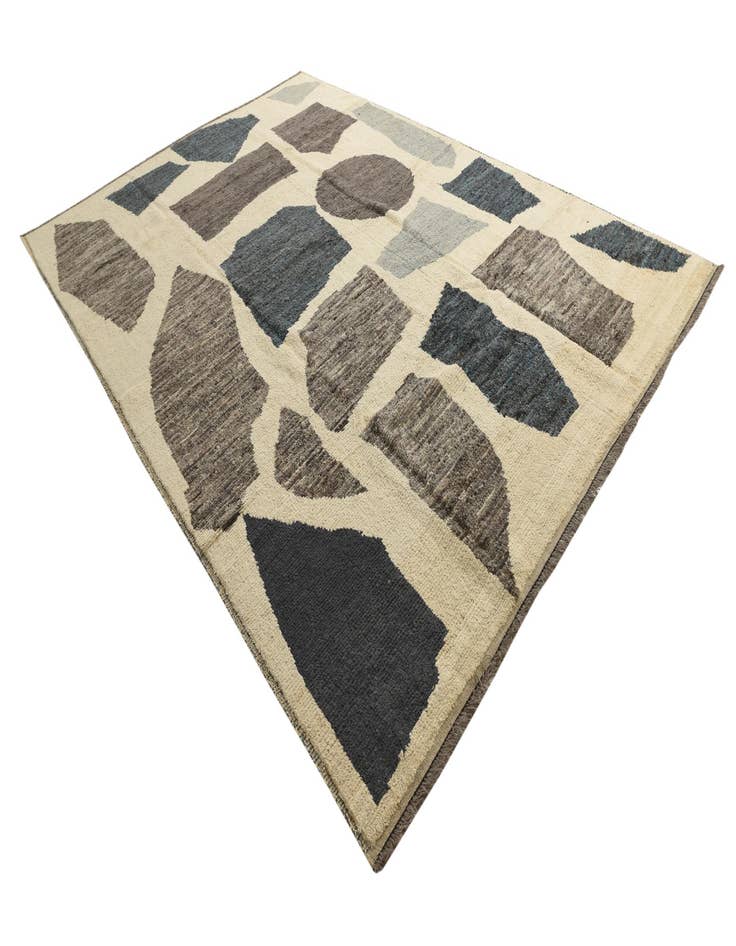 Detail image of  10' 5 x 14' 8  Hand Knotted Moroccan Wool Rug