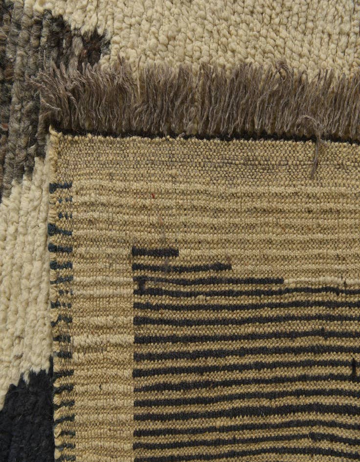 Detail image of  10' 5 x 14' 8  Hand Knotted Moroccan Wool Rug