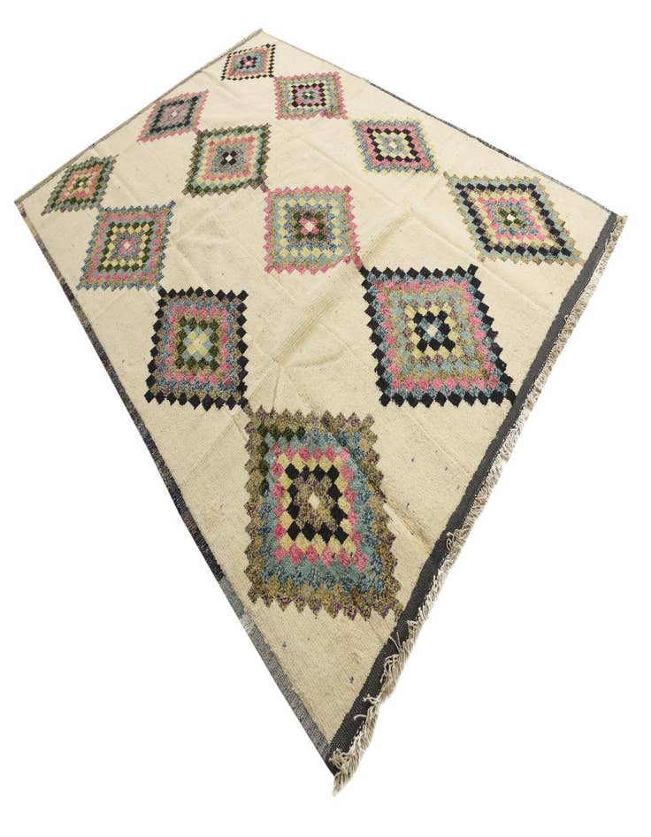 Detail image of  8' 8 x 12' 4  Hand Knotted Moroccan Wool Rug