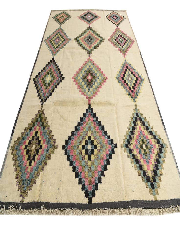 Detail image of  8' 8 x 12' 4  Hand Knotted Moroccan Wool Rug