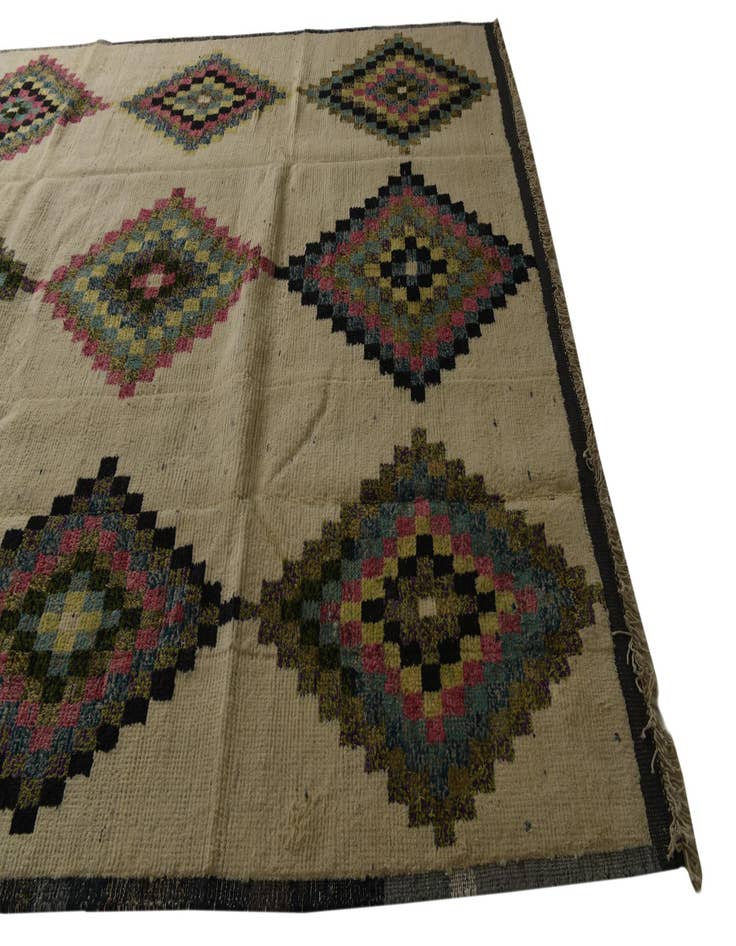 Detail image of  8' 8 x 12' 4  Hand Knotted Moroccan Wool Rug