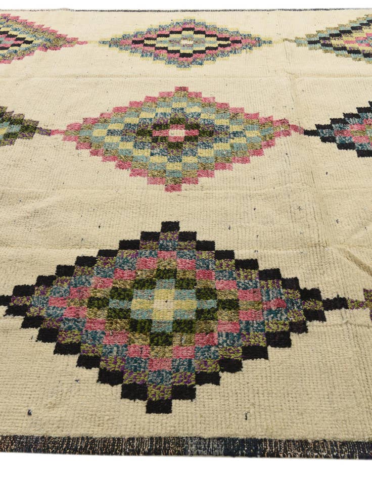 Detail image of  8' 8 x 12' 4  Hand Knotted Moroccan Wool Rug