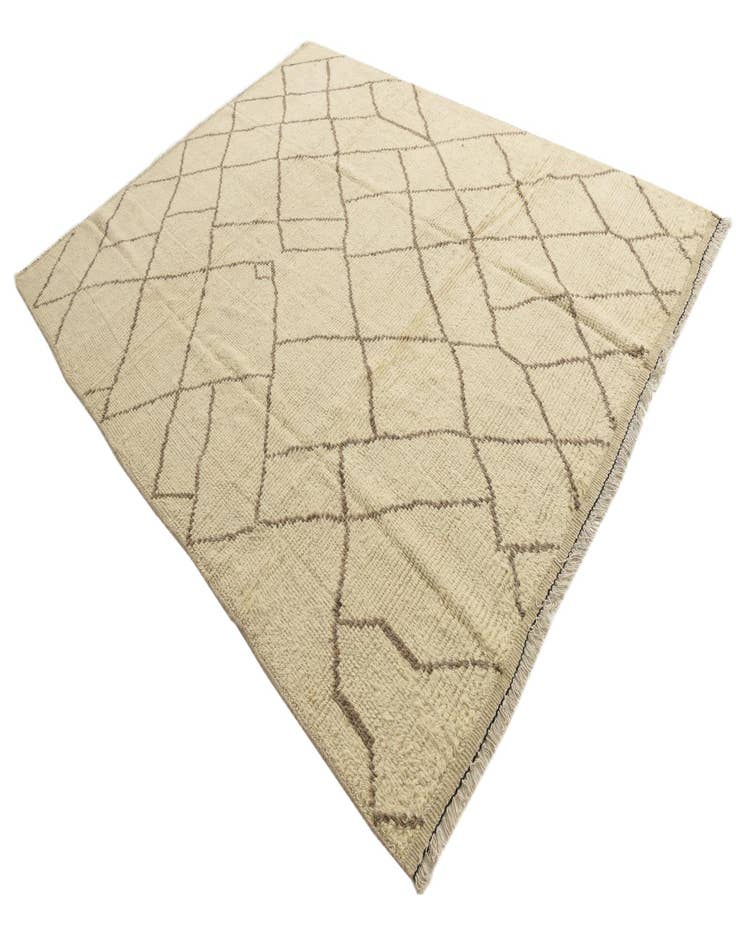 Detail image of  8' 5 x 10' 9  Hand Knotted Moroccan Wool Rug