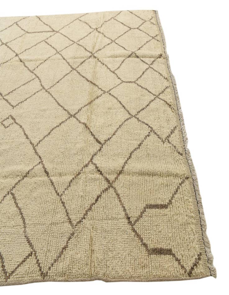 Detail image of  8' 5 x 10' 9  Hand Knotted Moroccan Wool Rug