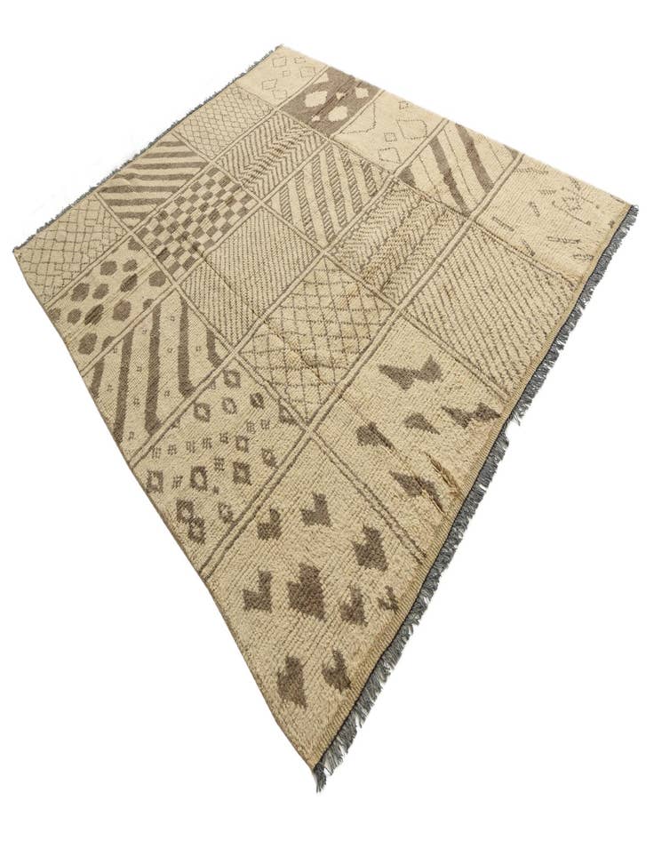 Detail image of  8' 5 x 10' 6  Hand Knotted Moroccan Wool Rug