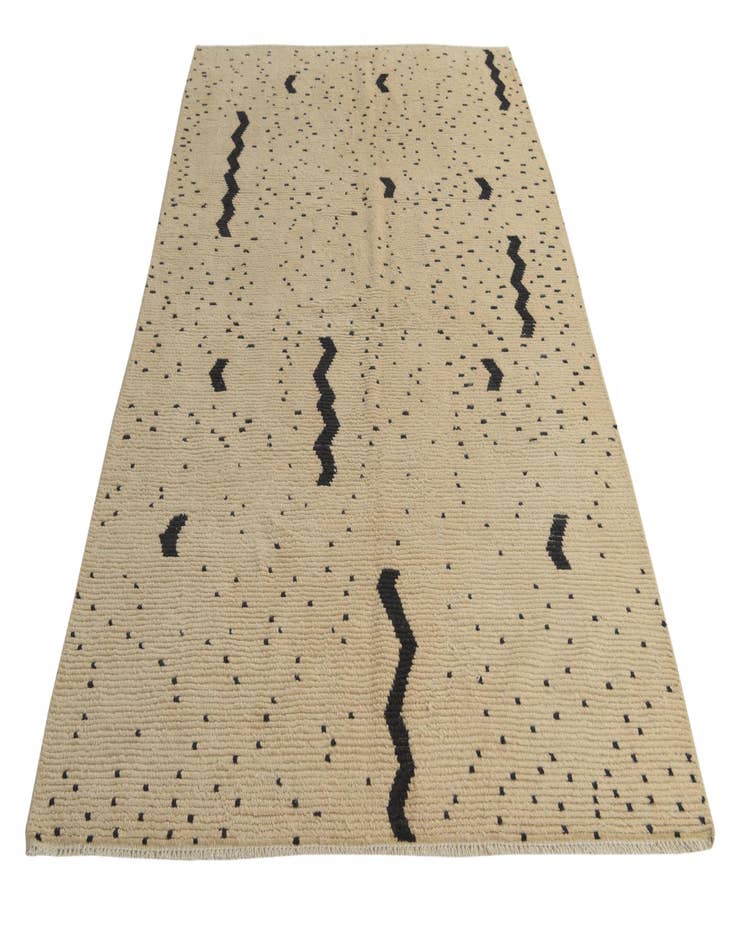 Detail image of  5' 5 x 8' 1  Hand Knotted Moroccan Wool Rug