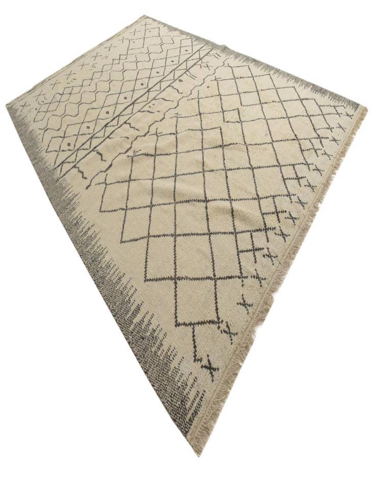 Detail image of  10' x 14' 9  Hand Knotted Moroccan Wool Rug