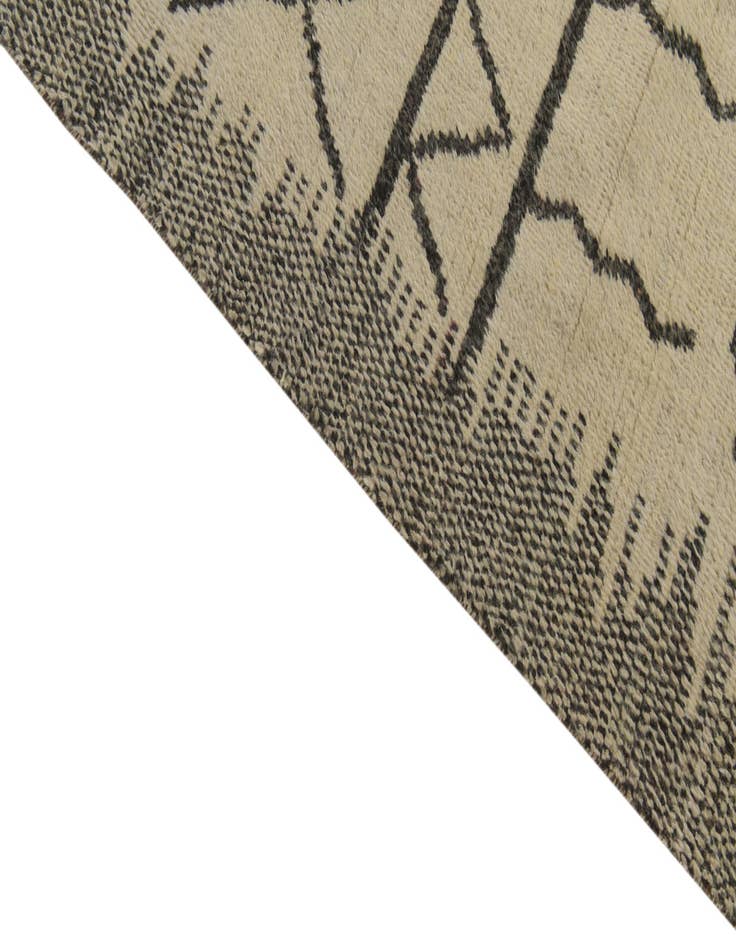 Detail image of  10' x 14' 9  Hand Knotted Moroccan Wool Rug