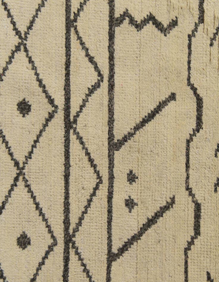 Detail image of  10' x 14' 9  Hand Knotted Moroccan Wool Rug
