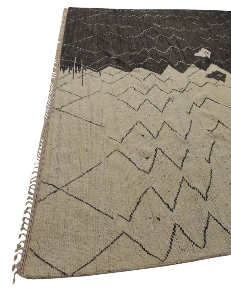 Detail image of  12' x 16' 2  Hand Knotted Moroccan Wool Rug