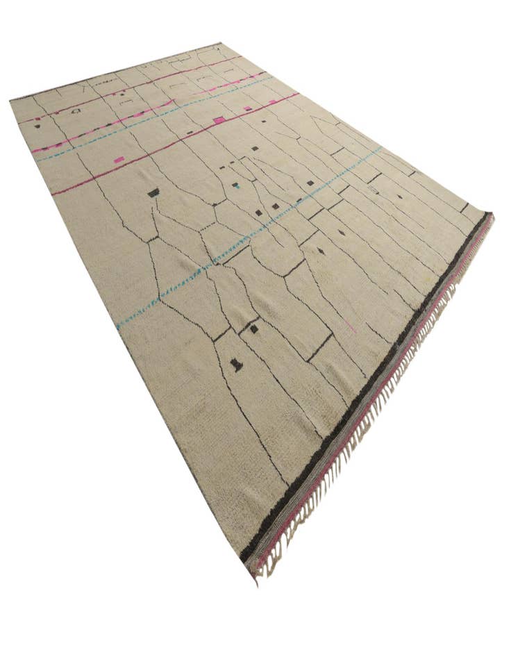 Detail image of  12' x 16' 4  Hand Knotted Moroccan Wool Rug