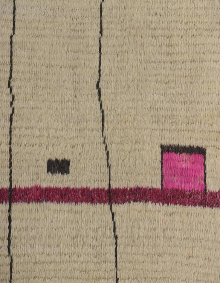 Detail image of  12' x 16' 4  Hand Knotted Moroccan Wool Rug