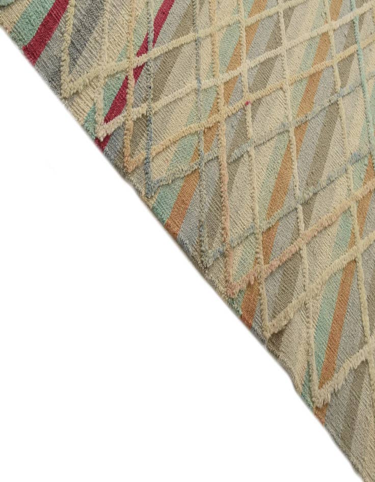 Detail image of  5' 10 x 8'  Hand Knotted Moroccan Wool Rug