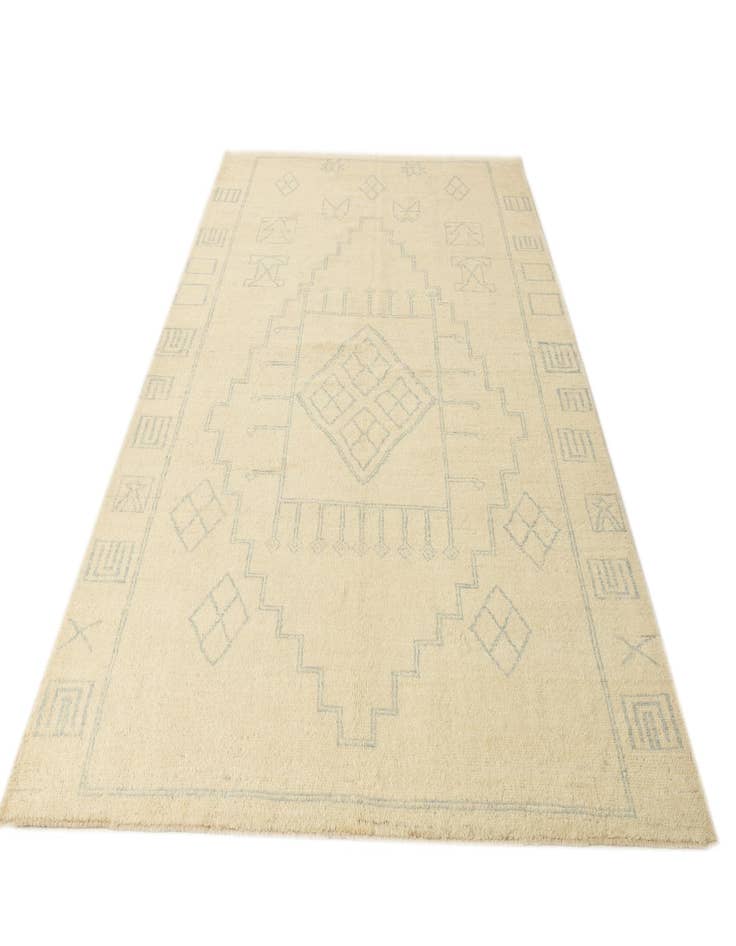 Detail image of  6' 7 x 9' 11  Hand Knotted Moroccan Wool Rug