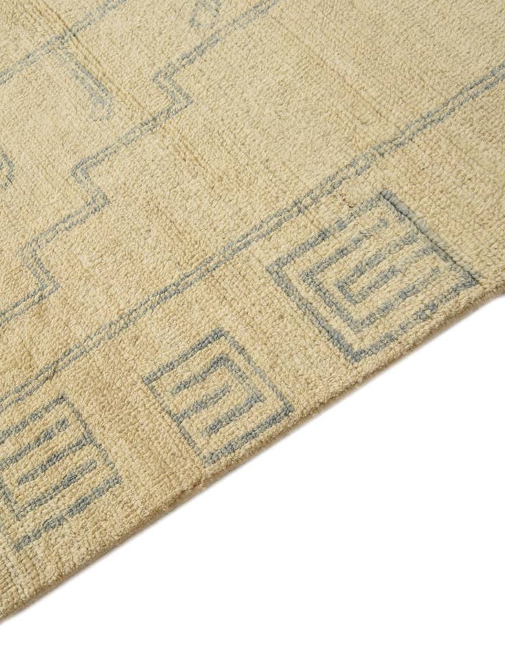 Detail image of  6' 7 x 9' 11  Hand Knotted Moroccan Wool Rug