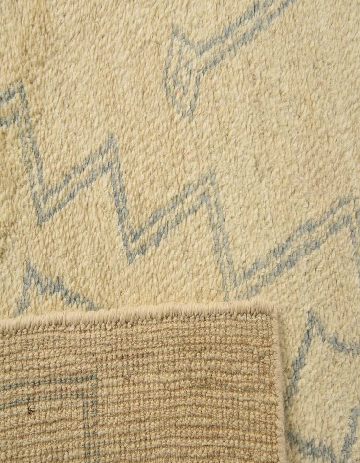 Detail image of  6' 7 x 9' 11  Hand Knotted Moroccan Wool Rug