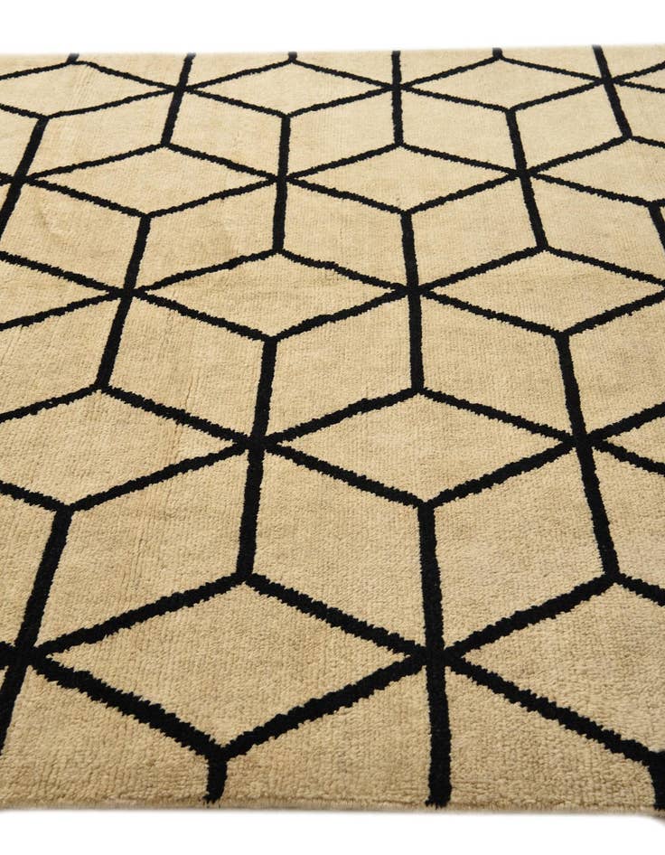 Detail image of  6' 7 x 10' 5  Hand Knotted Moroccan Wool Rug