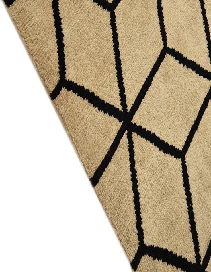 Detail image of  6' 7 x 10' 5  Hand Knotted Moroccan Wool Rug