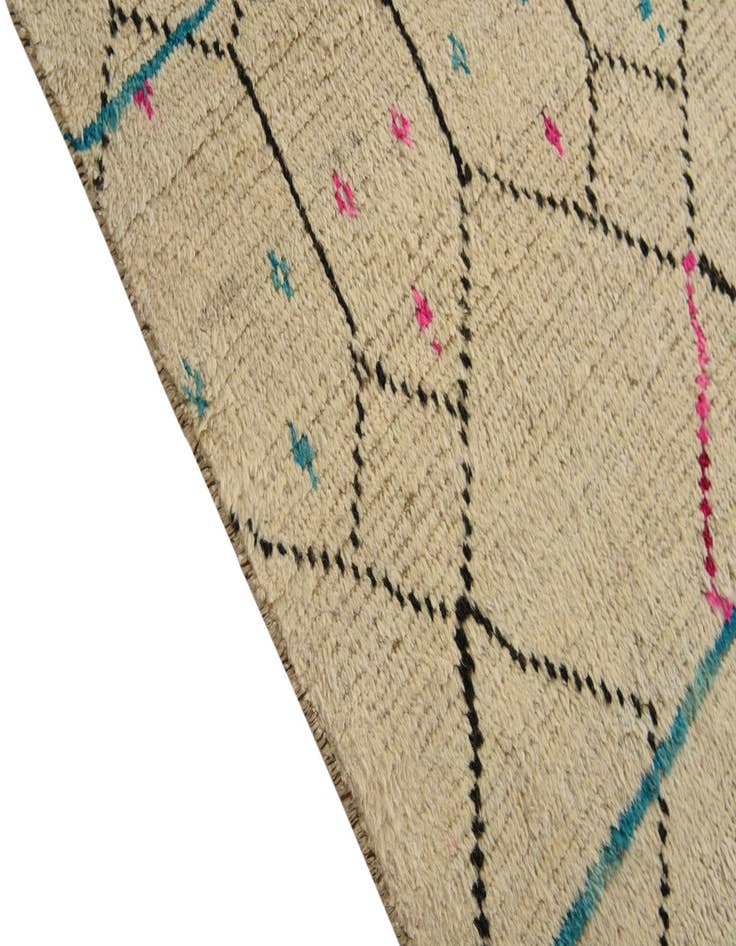 Detail image of  9' 11 x 15'  Hand Knotted Moroccan Wool Rug