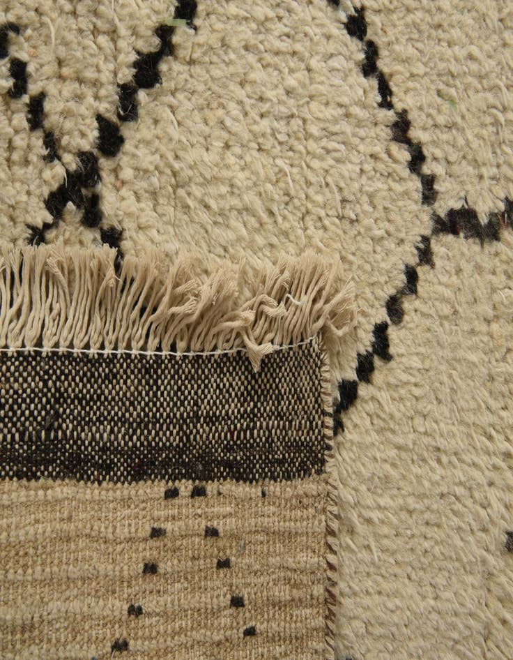 Detail image of  9' 11 x 15'  Hand Knotted Moroccan Wool Rug
