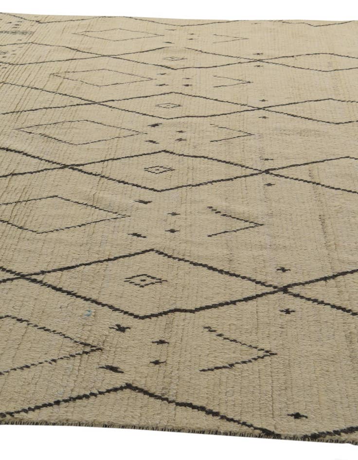 Detail image of  10' x 14' 4  Hand Knotted Moroccan Wool Rug