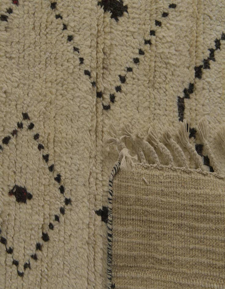 Detail image of  10' x 14' 4  Hand Knotted Moroccan Wool Rug