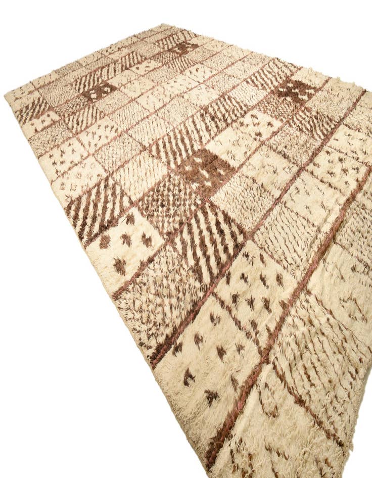 Detail image of  15' 3 x 24'  Hand Knotted Moroccan Wool Rug