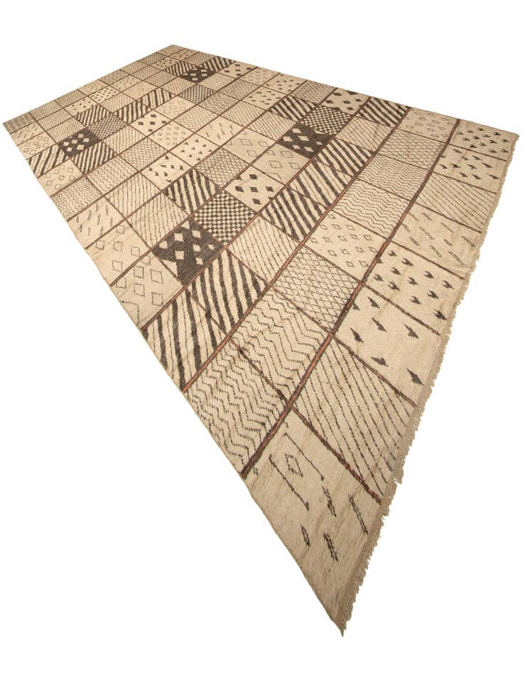 Detail image of  15' 3 x 24' 4  Hand Knotted Moroccan Wool Rug