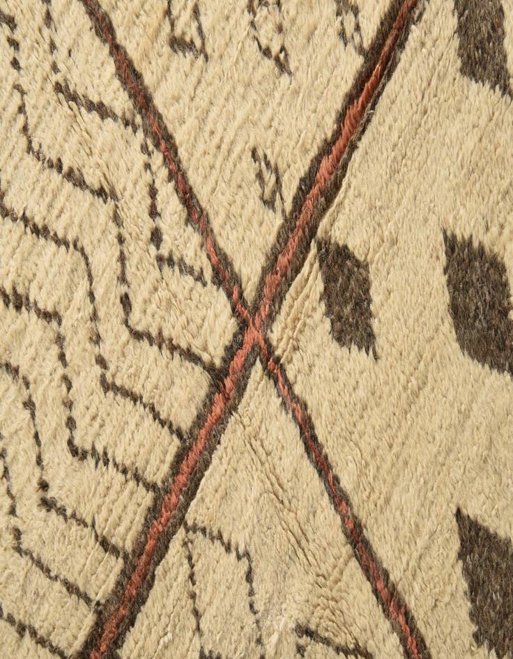 Detail image of  15' 3 x 24' 4  Hand Knotted Moroccan Wool Rug