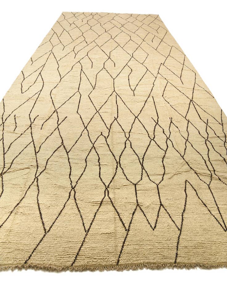 Detail image of  16' 1 x 24' 7  Hand Knotted Moroccan Wool Rug