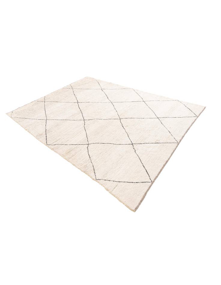 Detail image of  6' 4 x 8' 5  Hand Knotted Moroccan Wool Rug