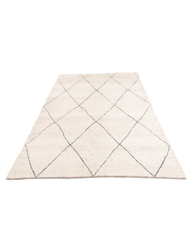 Detail image of  6' 4 x 8' 5  Hand Knotted Moroccan Wool Rug