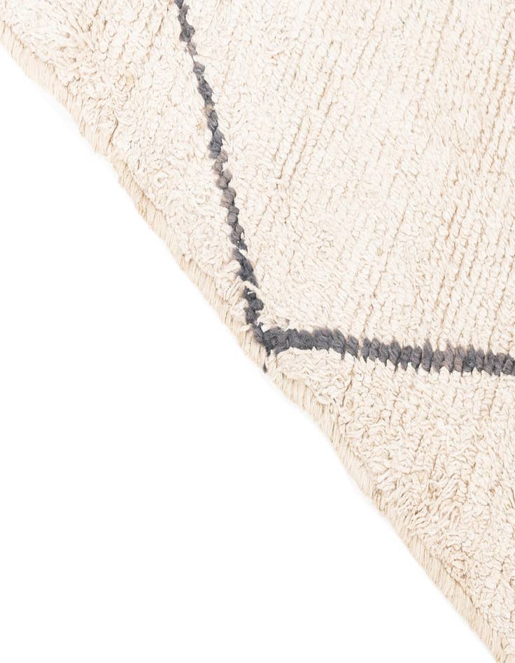 Detail image of  6' 9 x 8' 7  Hand Knotted Moroccan Wool Rug